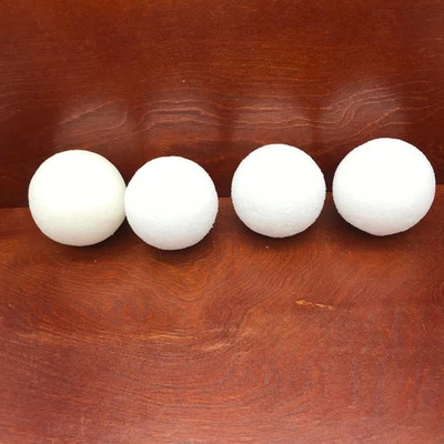 Esferas de bolas artesanales de espuma de poliestireno de 2,5" paquete de 4 Foto 1 de 3