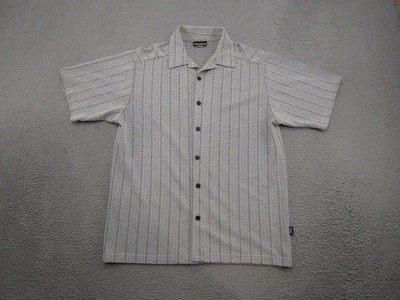 Camisa Rockabilly ODO Vintage Años 80 90 Poliéster Para Hombres Talla L Disco Cuello en V Geométrica Foto 1 de 4