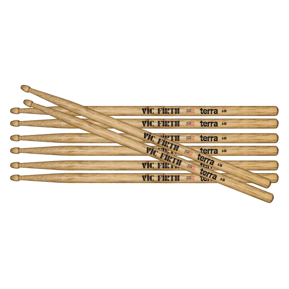 Vic-Firth Terra 5B Sticks Value Pack - Drumstick Set