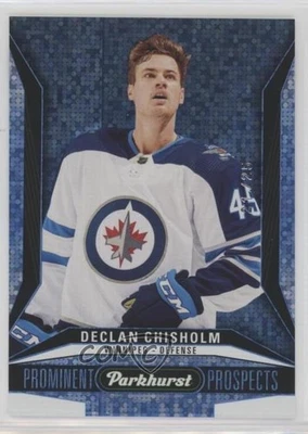 2022 Upper Deck Parkhurst Prominent Prospects Blue /25 Declan Chisholm Rookie RC - Image 1 of 2