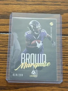 Marquise Brown 18/249 2021 Luminance Silver #9 Baltimore Ravens / Chiefs - Bild 1 von 2