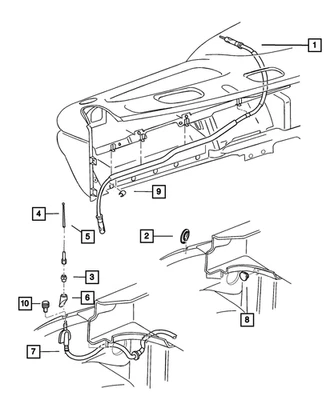 Cable Antena Mopar Original 56043019AC Foto 1 de 4