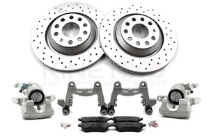 FOR VW GOLF GTI MK5 MK6 REAR 310mm BIG BRAKE DISC UPGRADE CALIPER CONVERSION - Picture 1 of 16