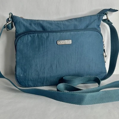 Bolsa tiracolo Baggallini Joey feminina grande azul alça de ombro ajustável - Imagem 1 de 4