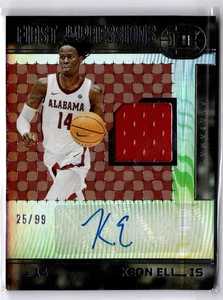 2022 Panini Chronicles Draft Picks Keon Ellis Illusions Jersey Auto #/99 - Picture 1 of 2