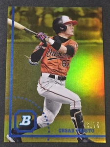 2022 Bowman Heritage Cesar Prieto Gold Refractor #'d 16/75 Baltimore Orioles - Bild 1 von 3