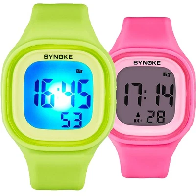 Relojes para Niña Niño Impermeable Reloj Pulsera Electrónico Alarma Deportes Niños Foto 1 de 4