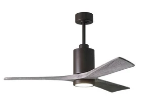Matthews Fan Patricia 3-Blade 52" Fan, Textured Bronze/Barn Wood - PA3-TB-BW-52 - Picture 1 of 7