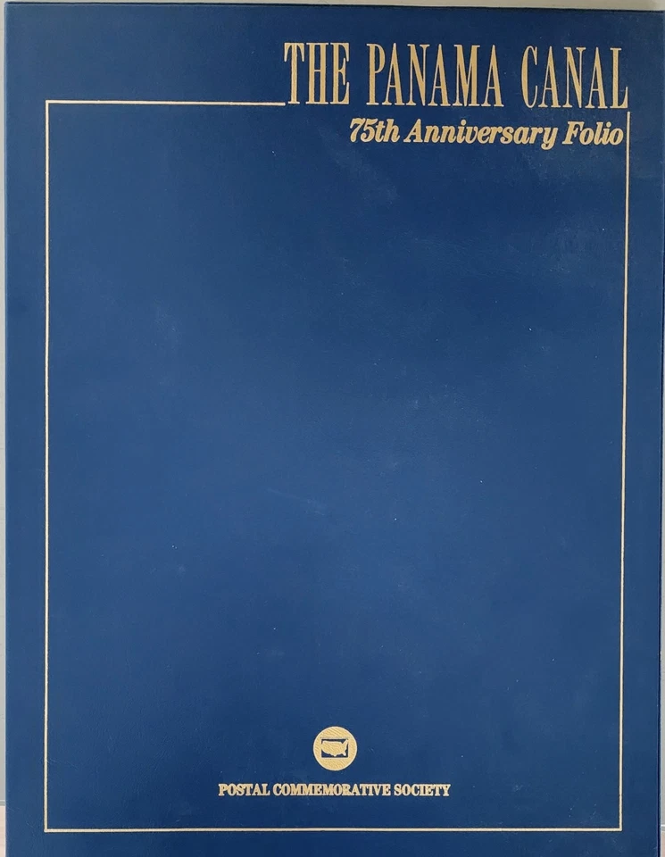 Folio Sello Sociedad Conmemorativa del 75 Aniversario del Canal de Panamá  Foto 1 de 4