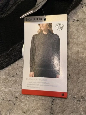 Sudadera con Capucha Mondetta Ligera Ultra Suave Carbón Melange Talla Mediana Çay Foto 1 de 3