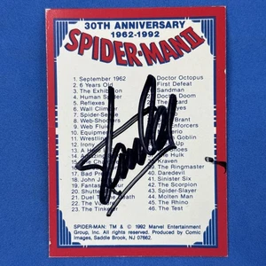 Stan Lee handsignierte Marvel Checkliste Upper Deck Trading Card COA Hologramm - Bild 1 von 6