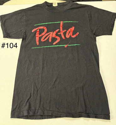 1980-е винтажная паста очень вкусная одежда рубашка с одним стежком L отличное состояние товара - Изображение 1 из 4