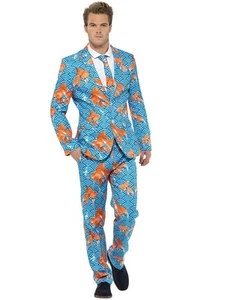 Smiffys Goldfish Suit, Blue (Size M) - Picture 1 of 2