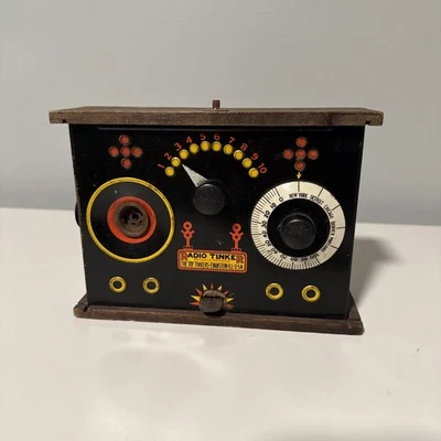 Radio Tinker Voice Changer 硬币银行玩具修补匠伊利诺伊州埃文斯顿 1920 年代 — 第 1/4 张图片