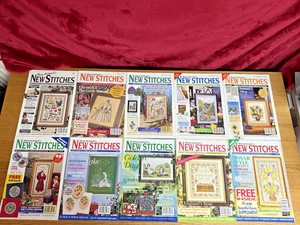 Mary Hickmott's New Stitches Cross Stitch Magazine x10 includes No 1 & mixed yrs - Picture 1 of 12