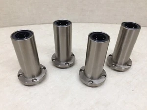 Cuatro rodamientos de bolas lineales largos LM25UU eje de 25 mm 40 mm x 112 mm de alto brida redonda - Imagen 1 de 7