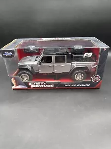 2019 Jada Toys Fast & Furious SILVER 2020 JEEP GLADIATOR DieCast FREE SHIP 1/24 - Picture 1 of 5