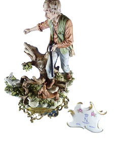 Vintage Capodimonte Figure Called 'The Hunter' By Sandro Maggioni - Picture 1 of 12