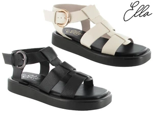Ella Summer Gladiator Sandals Chunky Sole Strappy Comfort Platform Shoes - Picture 1 of 7