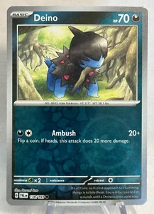 Pokemon Deino 138/193 Common Reverse Holo - Picture 1 of 6
