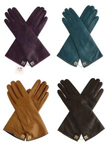 Coach Women's Cashmere-Lined Gloves 81918, Women's Leather Coach Driving Gloves