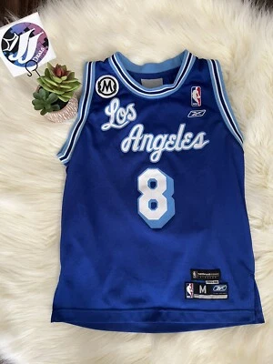 Camiseta LA Lakers Kobe #8 Vintage Royal M Youth S Feminina - Imagem 1 de 4