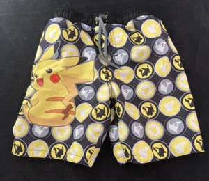 Pokemon Pikachu Swim Trunks Shorts Kids Size 5 /6 - Picture 1 of 5