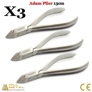 X3 Adams Plier 13cm Dental Orthodontic Utility Arch Forming Pliers Wire Bending - Bild 1 von 4