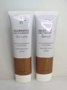 IT COSMETICS CELEBRATION BODY FOUNDATION ILLUMINATION DEEP 3.4 OZ NWOB LOT OF 2 - Picture 1 of 3