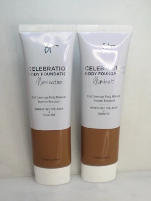 IT COSMETICS CELEBRATION BODY FOUNDATION ILLUMINATION DEEP 3.4 OZ NWOB LOT OF 2 - Image 1 of 3