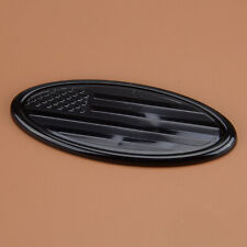 Produktbild - 6" Ovales Frontgrill Heckklappe US-Flagge Emblem-Abzeichen Fit Für Ford