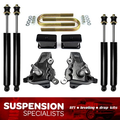 3.5"/3" Leveling Lift Kit For 1997-2004 Ford F150 2WD w/ Shocks Foto 1 de 4