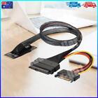- M2TO8639 M.2 M-Key to U.2 SFF-8639 Adapter Cable w/ SATA 15-Pin Female Connect