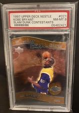 1997 upper deck nestle kobe bryant #cc1 slam dunk contestants psa 8 (RARE)