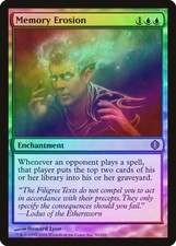 Memory Erosion FOIL Shards of Alara NM Blue Rare MAGIC GATHERING CARD ABUGames