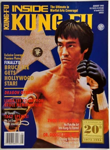 Inside Kung-Fu, Aug 1993, "Bruce Lee gets the Hollywood Star!, Rare, Near Mint - Bild 1 von 7