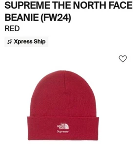 Supreme x The North Face Beanie (TNF Red)(FW24) - Picture 1 of 6