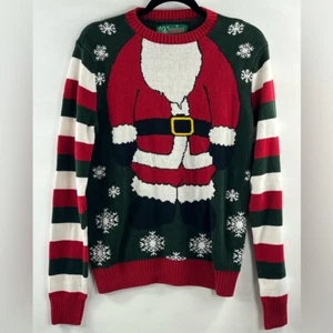 Maglione Brutto Natale Donna Tg SP Festività Festive Maglia Top Rosso Verde Bianco - Foto 1 di 12