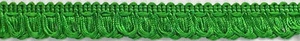 1" Kelly Green Loop Fringe Fabric Trim 17 Yards Holiday Trimming - Picture 1 of 1