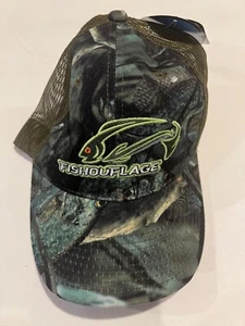 Nuevo Sombrero Gorra de Camuflaje de Pescado para Hombres Malla Ajustable Espalda Crappie Q3 - Imagen 1 de 2