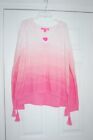 Lilly Pulitzer Jody Havana Pink Marled Ombre Popover Pullover Sweater L Nwt $138