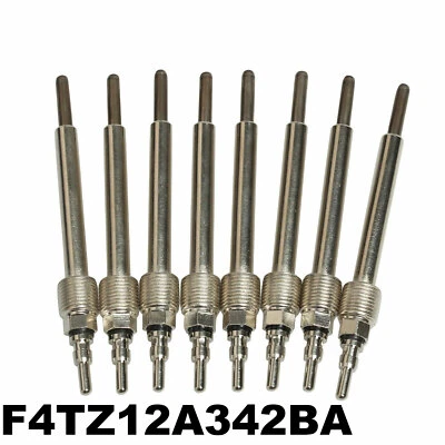 8 piezas bujías incandescentes F4TZ12A342BA para Ford F-250 F-350 1995-2003 F-450 F-550 diésel Foto 1 de 4