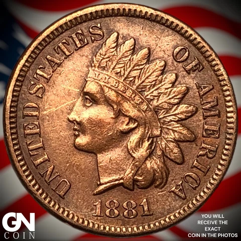 1881 Indian Head Cent Penny  Q7103 Cover