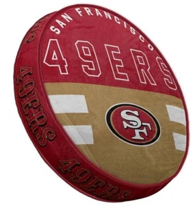 San Francisco 49ers Pegasus 15" Circle Plushlete Pillow - Picture 1 of 1