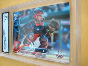 FRANCISCO MEJIA INDIANS 2018 TOPPS OPENING DAY ROOKIE RC # 129 GRADED 10 L@@@K - Bild 1 von 2