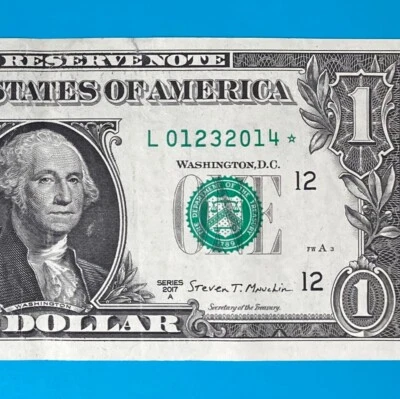 January 23, 2014 (L 01232014 *) BIRTHDAY Note $1 One Dollar Bill - Image 1 of 4