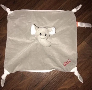 Schmusetuch Schnuffeltuch Kuscheltuch Plüschtier Elefant Grau Weiß Braas Rot Ros - Bild 1 von 8