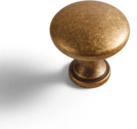 6 Pack Antique Brass Cabinet Knobs Drawer Knob , Solid Vintage Antique Bronze Si Cover