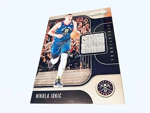 Nikola Jokic 2020 Panini Prizm Silver Sensational Swatches Game Worn Jersey - Picture 1 of 2