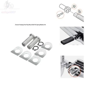 Aluminium Chrome Motorcycle Mount Footpeg Pin Kit for All Harley - Picture 1 of 11